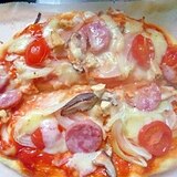 生地から作る簡単ピザ